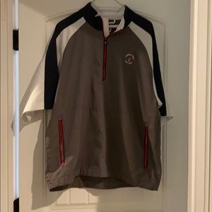 FootJoy short sleeve 1/4 Zip Windbreaker Pullover